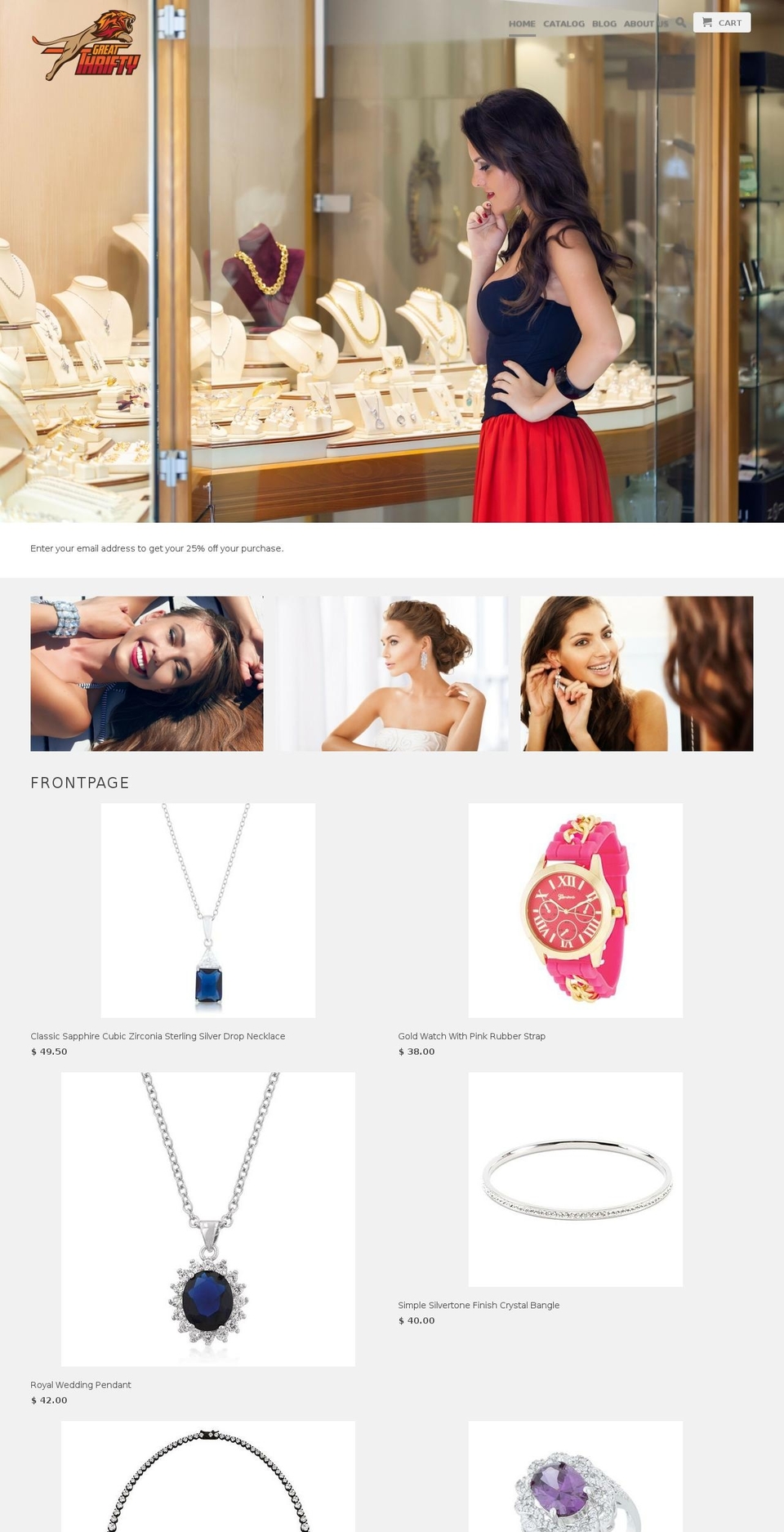 greatthrifty.com shopify website screenshot