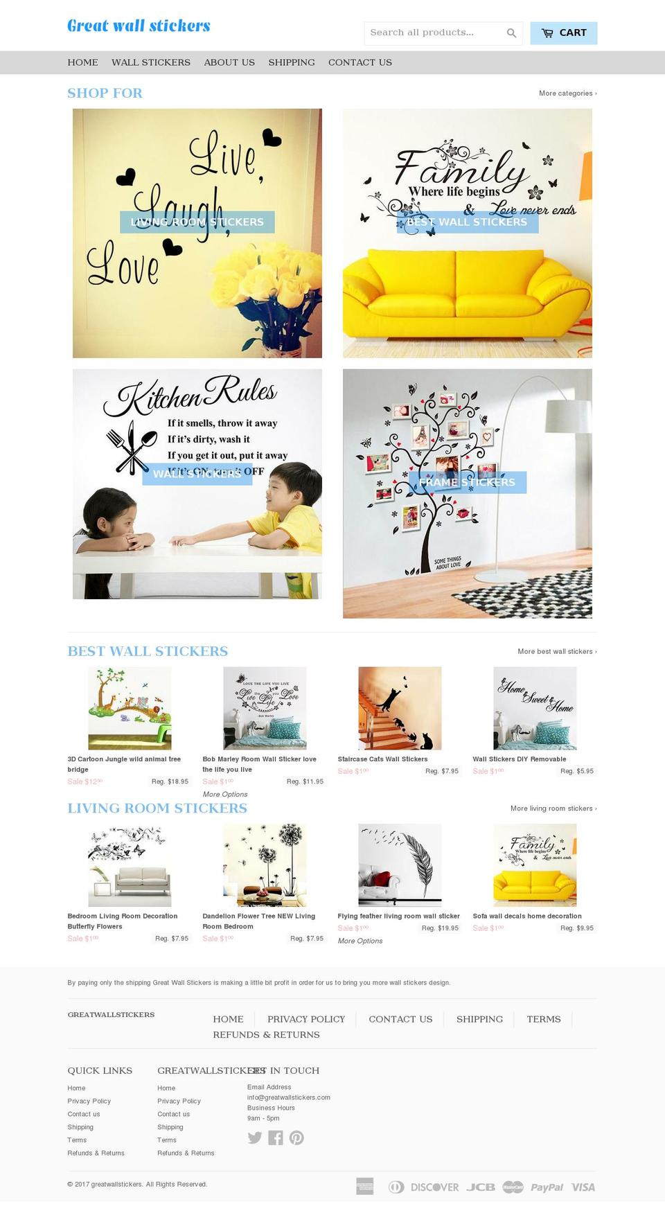 dsl-theme-sept3 Shopify theme site example greatwallstickers.com