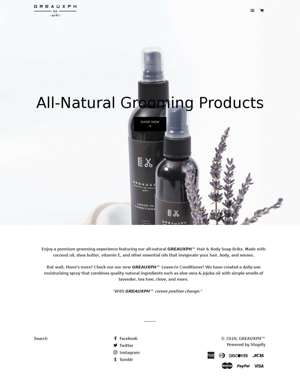 greauxph.com — Shopify storefront screenshot
