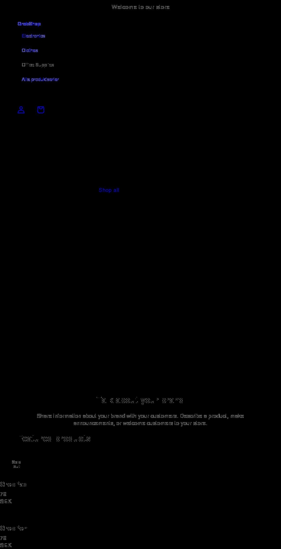 grebshop.com shopify website screenshot