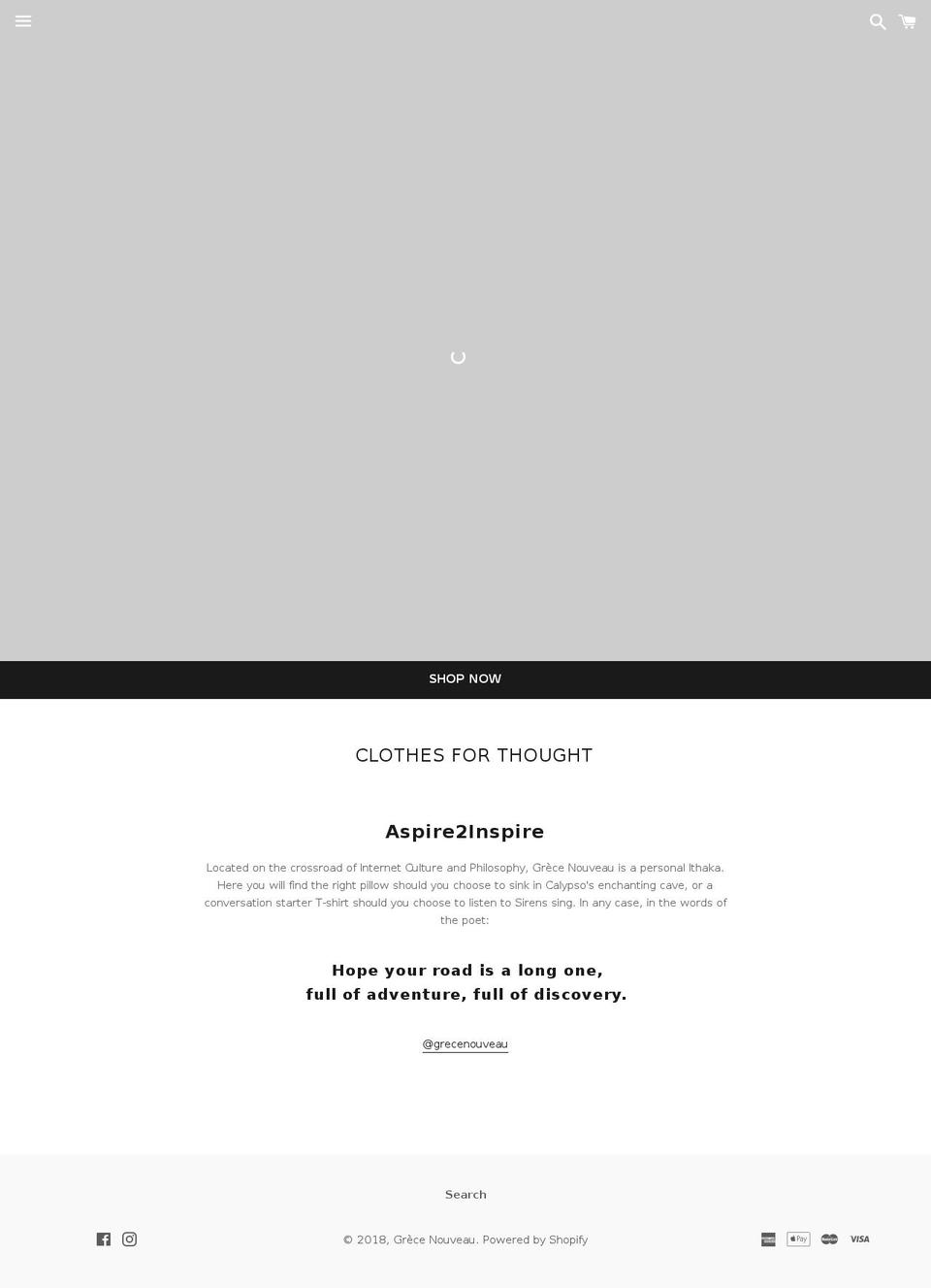 grecenouveau.com — Shopify storefront screenshot
