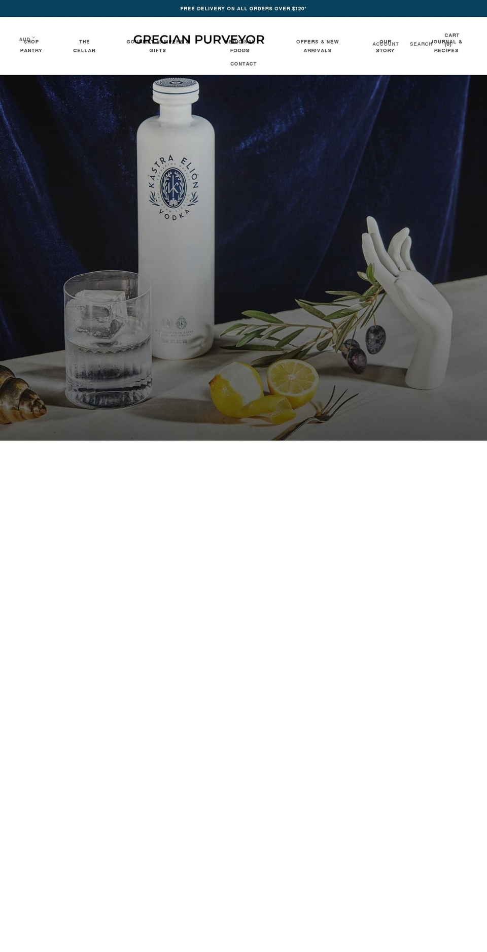 grecianpurveyor.com shopify website screenshot