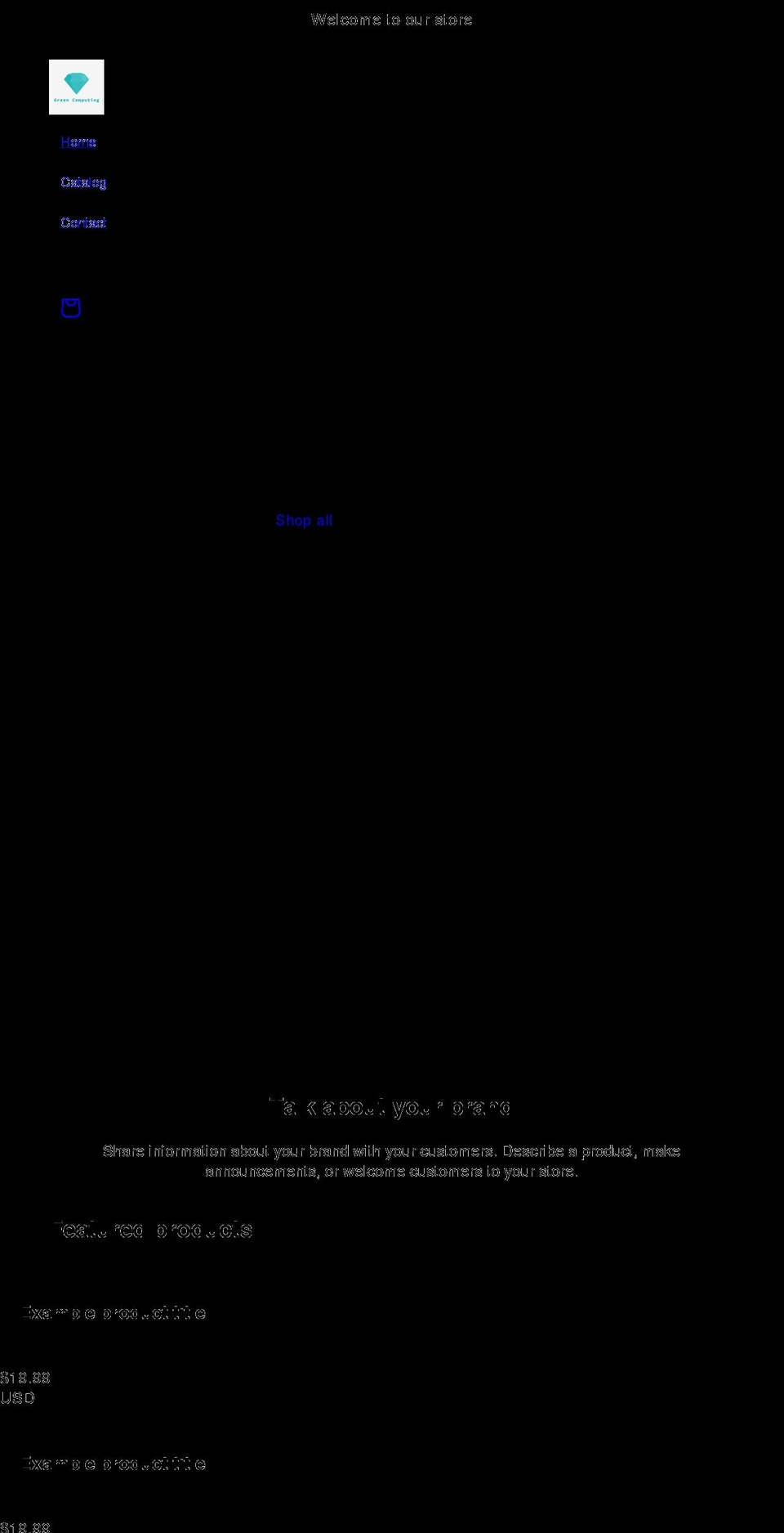 grecompute.com shopify website screenshot