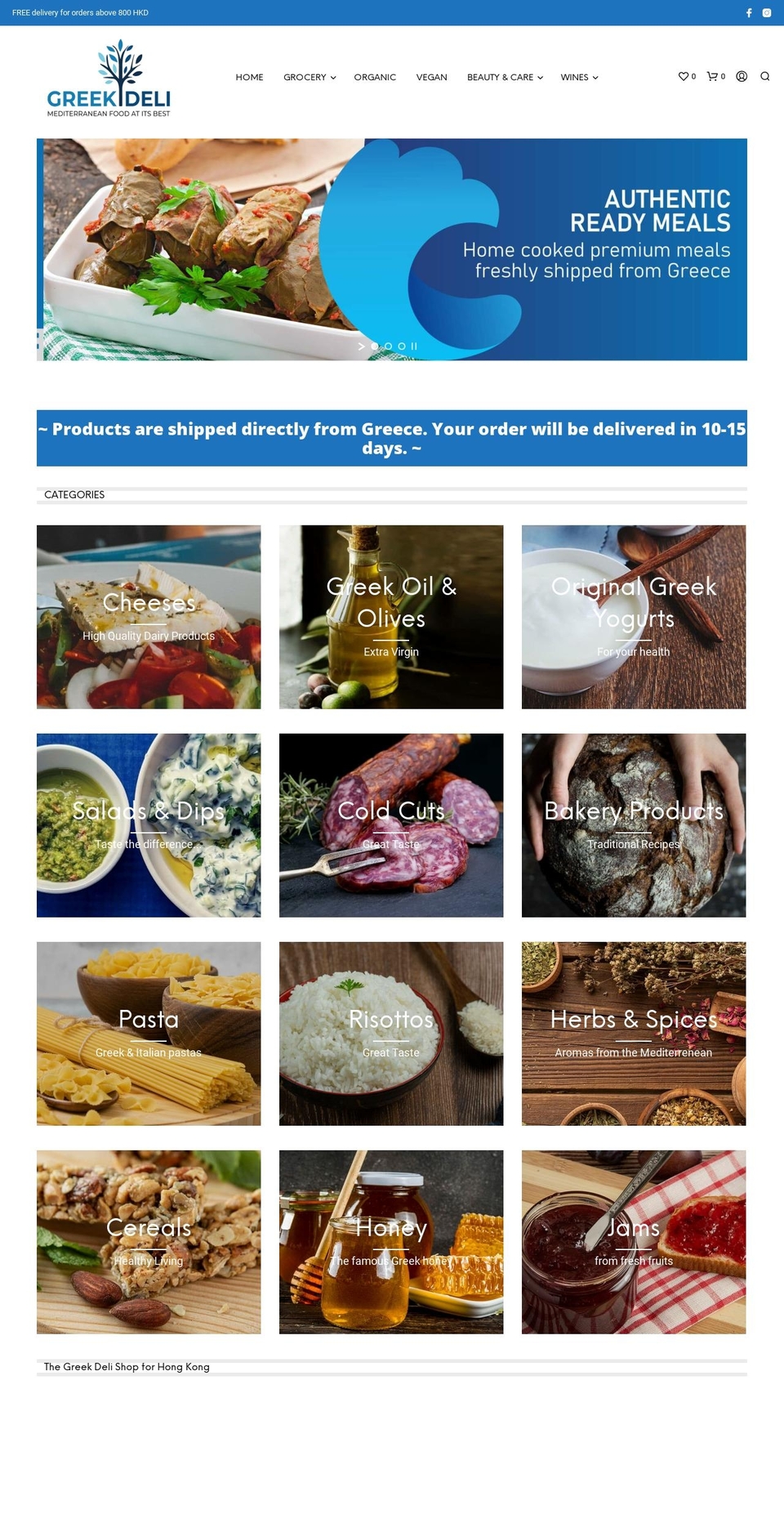greekdeli-hk.com — Shopify storefront screenshot