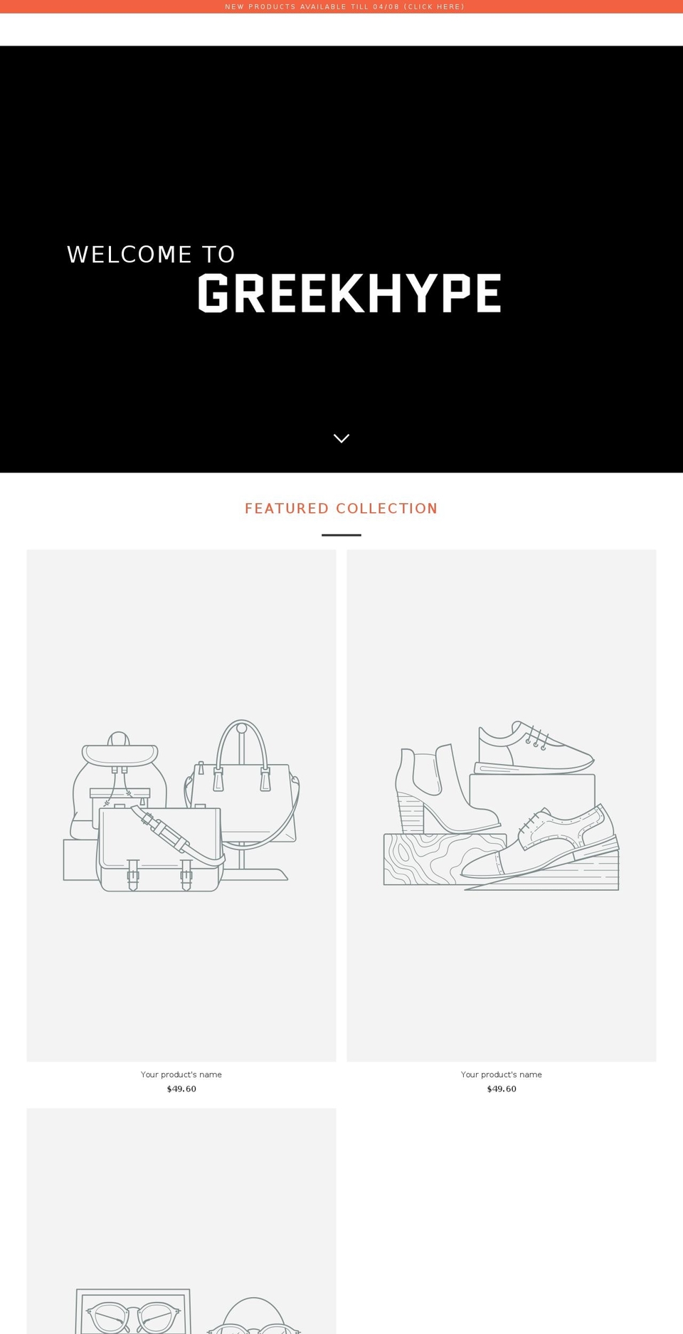 greekhype.com shopify website screenshot