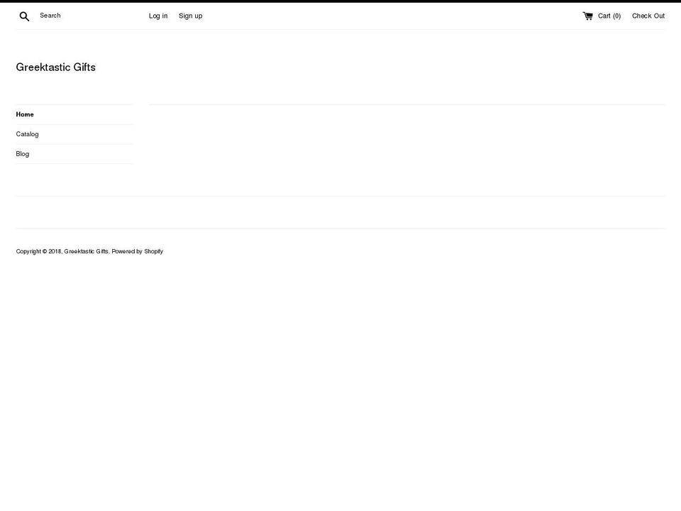 greektasticgifts.com — Shopify storefront screenshot