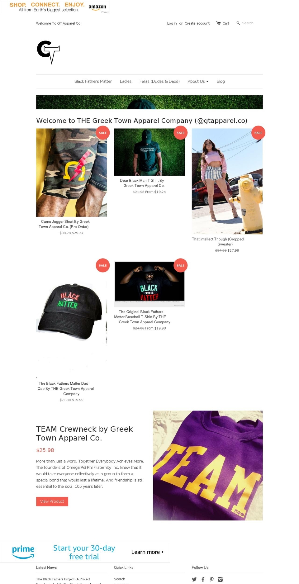 greektownapparel.com shopify website screenshot