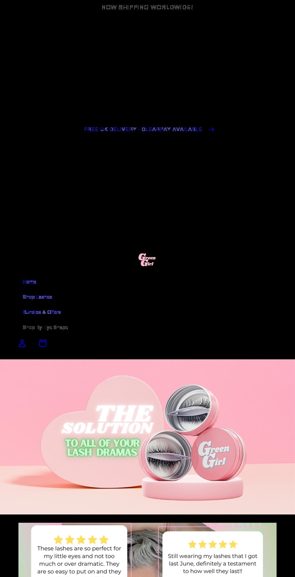 green-girl.co.uk shopify website screenshot