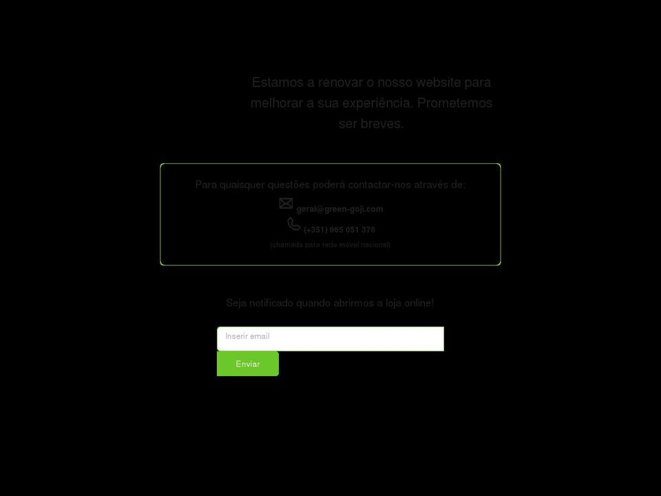 green-goji.com shopify website screenshot