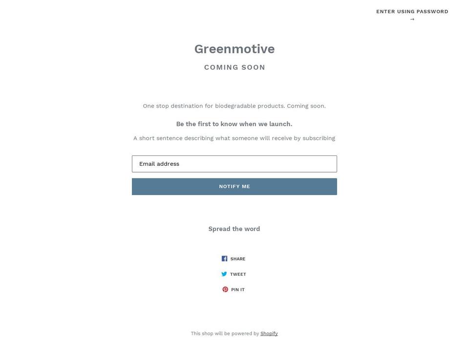 green-motive.com — Shopify storefront screenshot