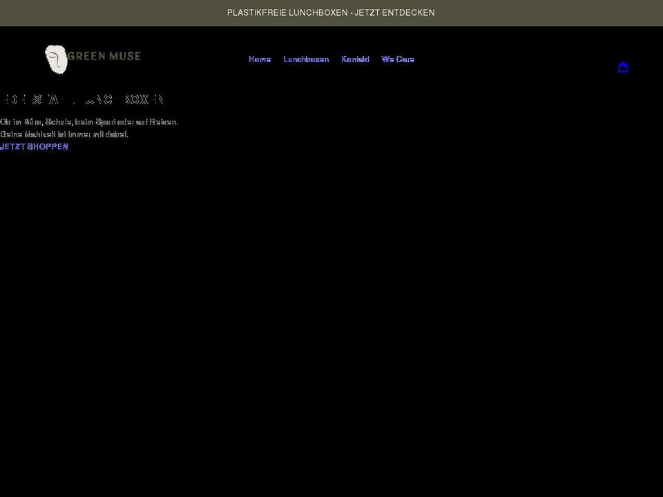 green-muse.com shopify website screenshot