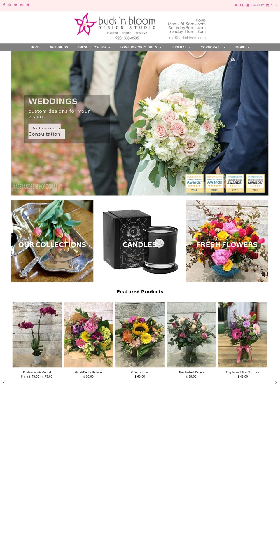 greenbayfloral.co shopify website screenshot