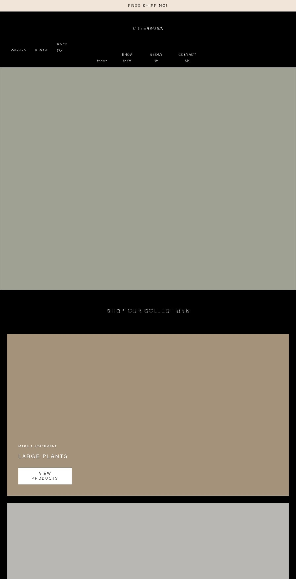 greenboxxshop.com shopify website screenshot