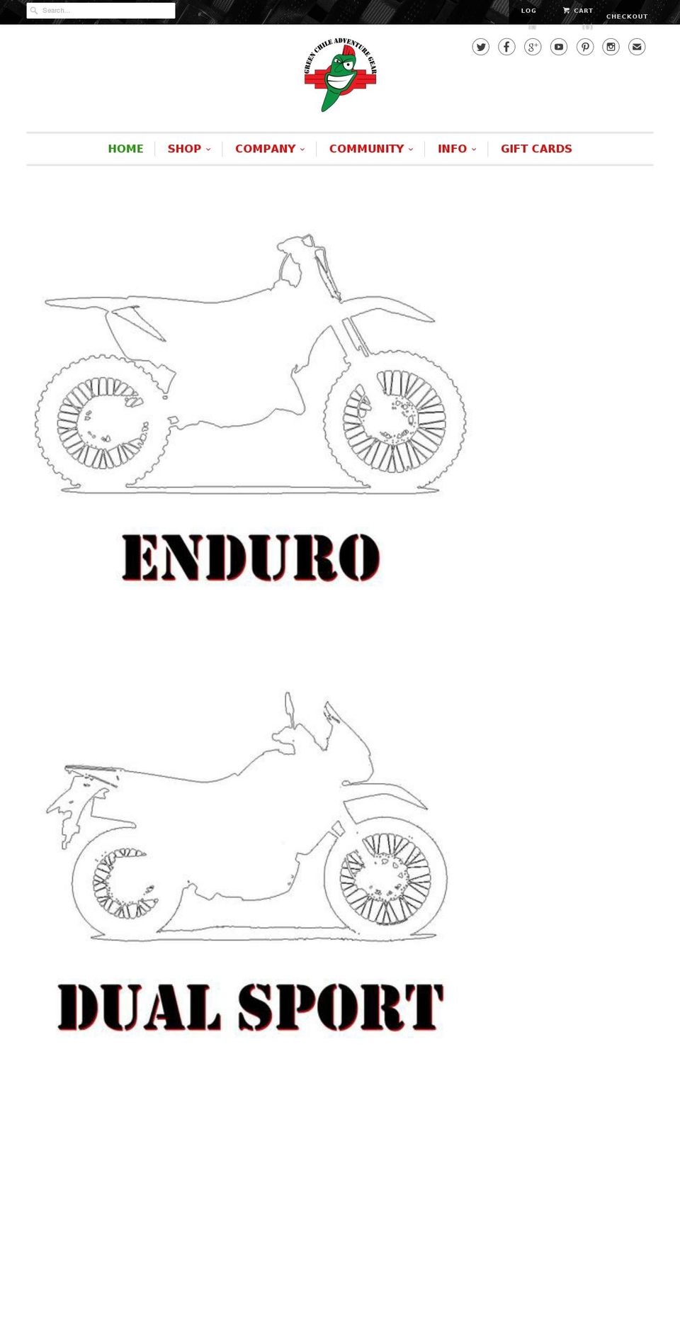greenchilemoto.com shopify website screenshot