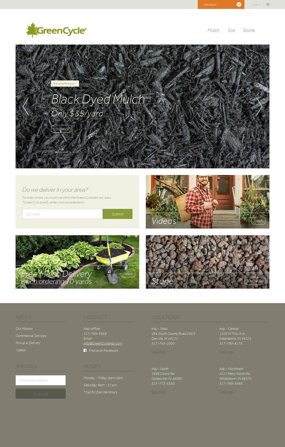 GREEN Live Shopify theme site example greencycle.com