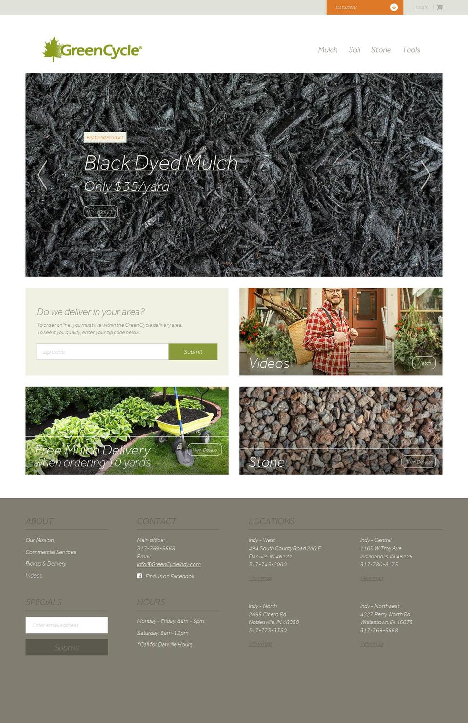 greencycle Shopify theme site example greencycle.net