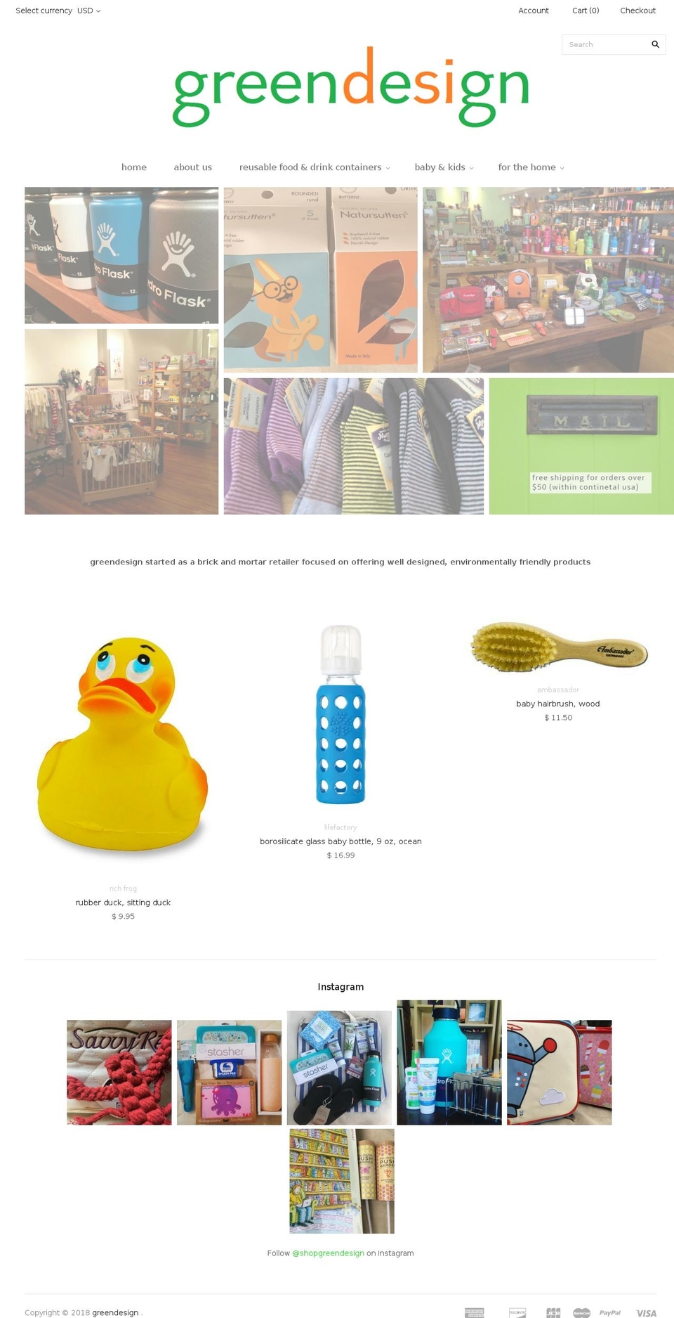 greendesigncorp.com — Shopify storefront screenshot