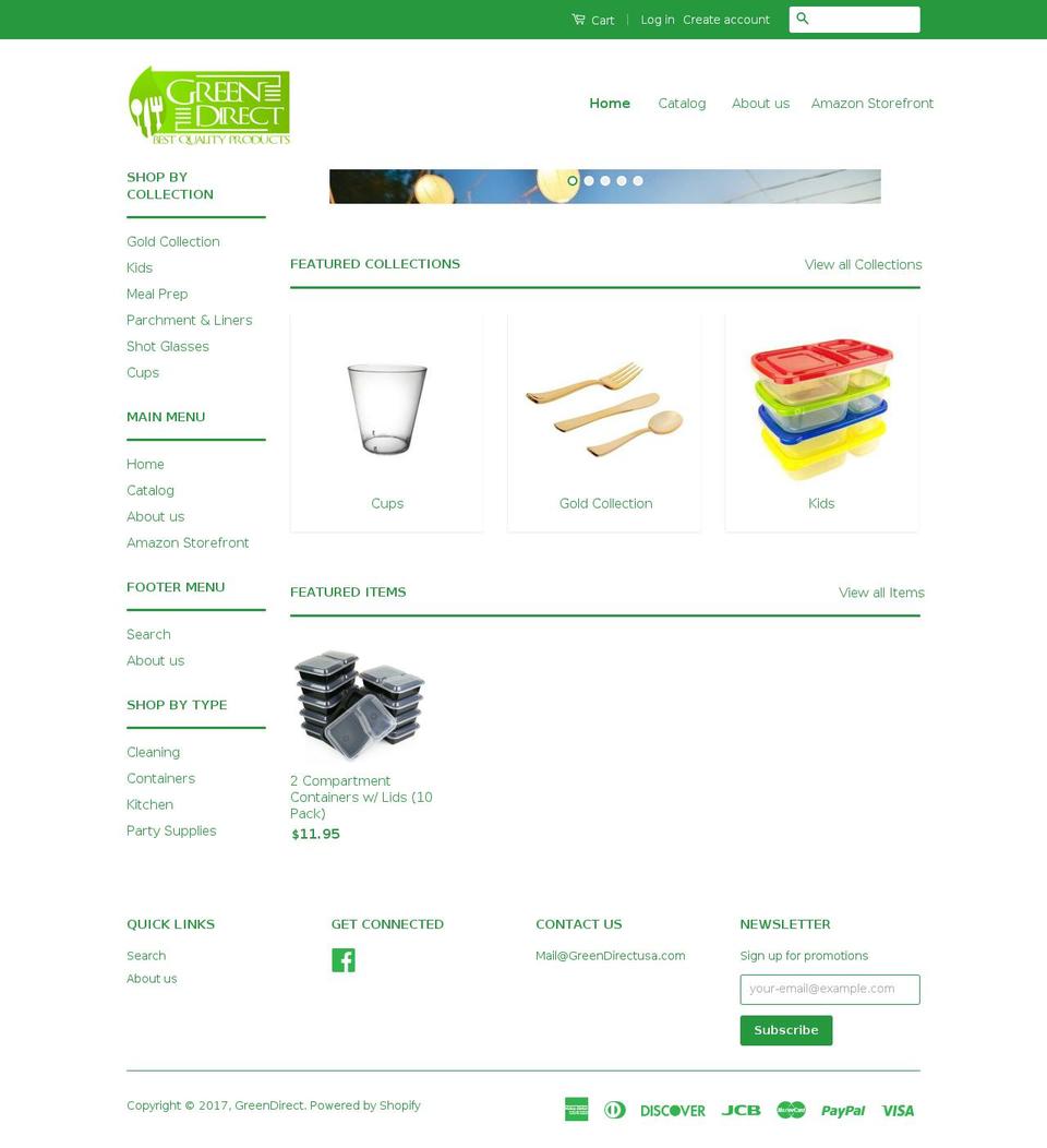 greendirectusa.com shopify website screenshot