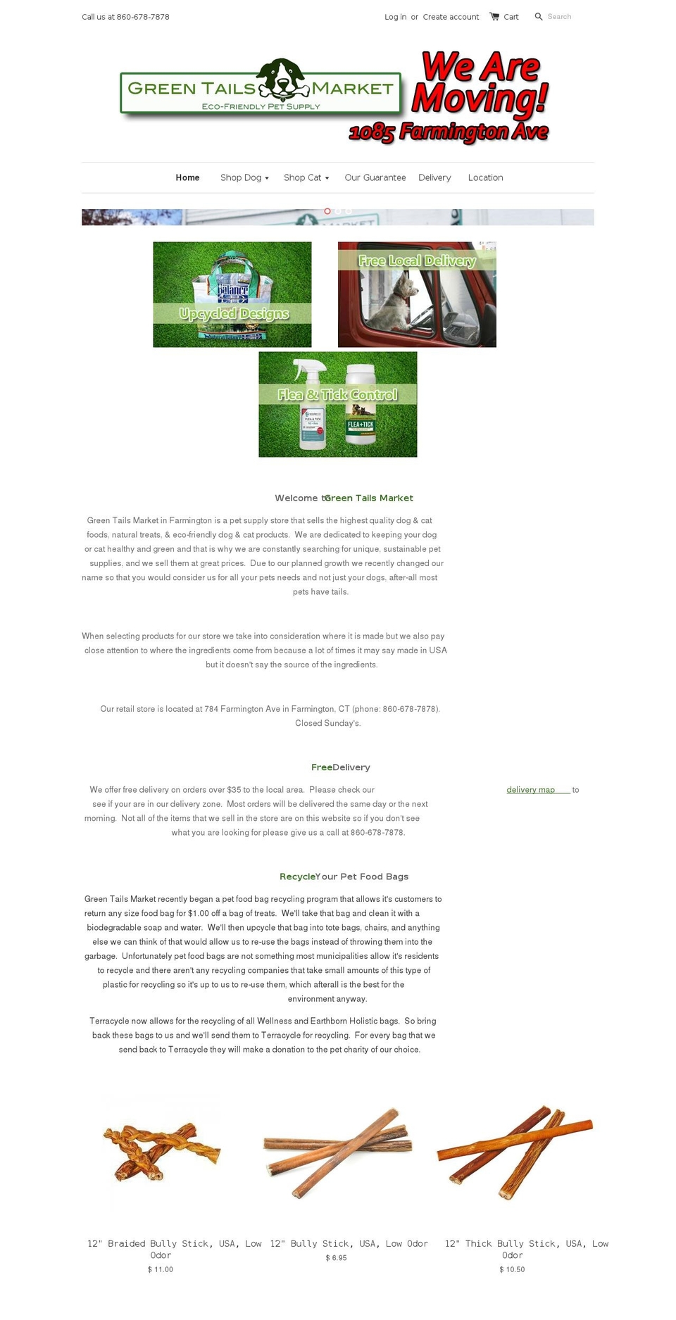 greendogmarket.com shopify website screenshot