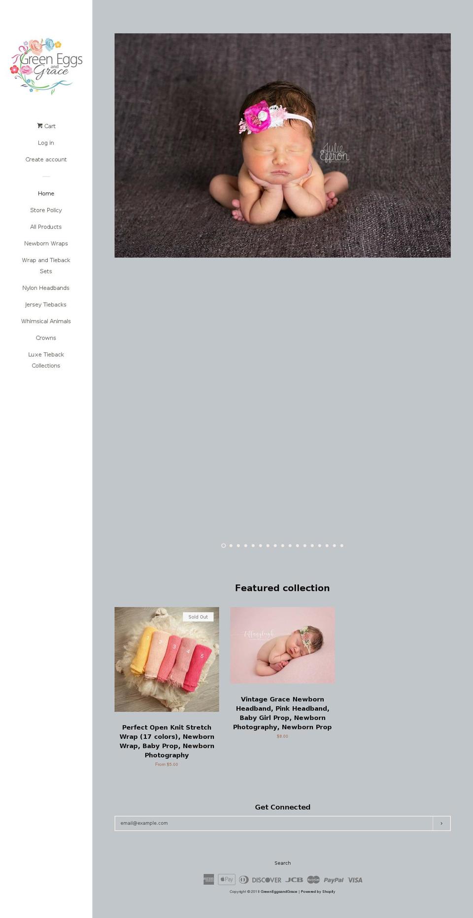 greeneggsandgrace.com shopify website screenshot