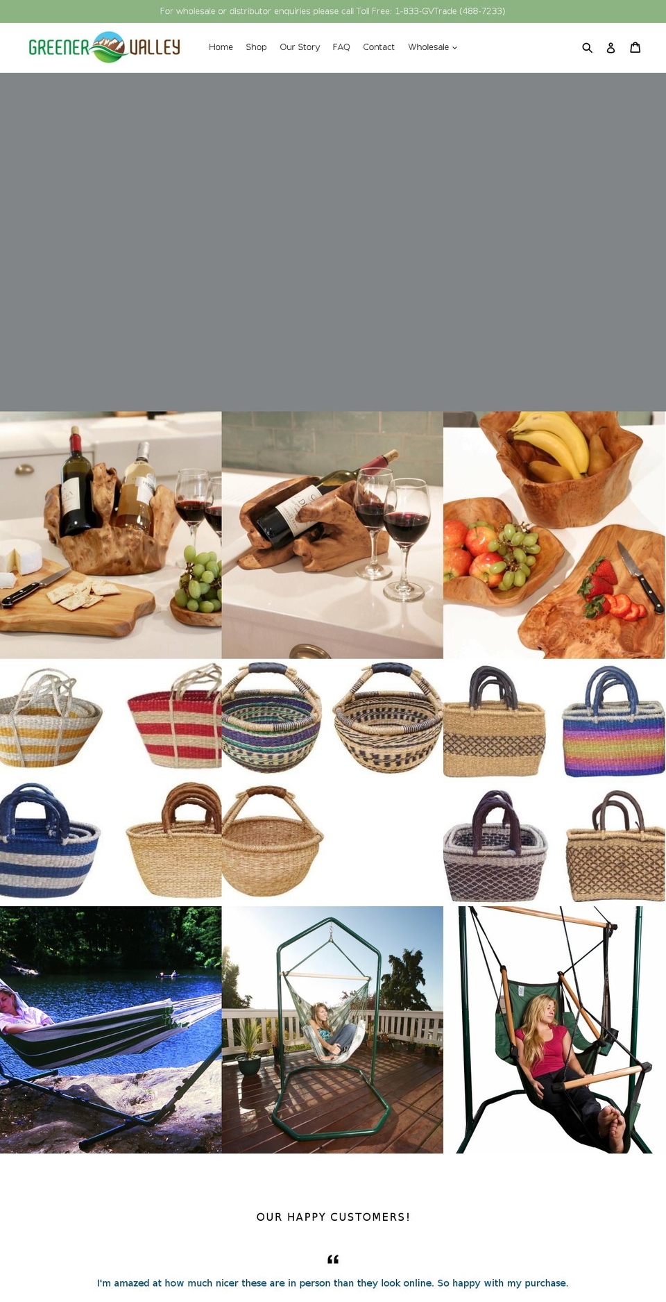 greenervalley.com shopify website screenshot