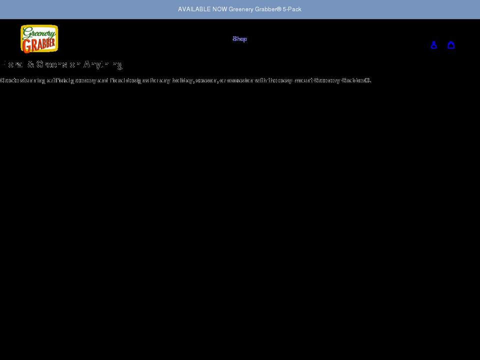 greenerygrabber.com shopify website screenshot
