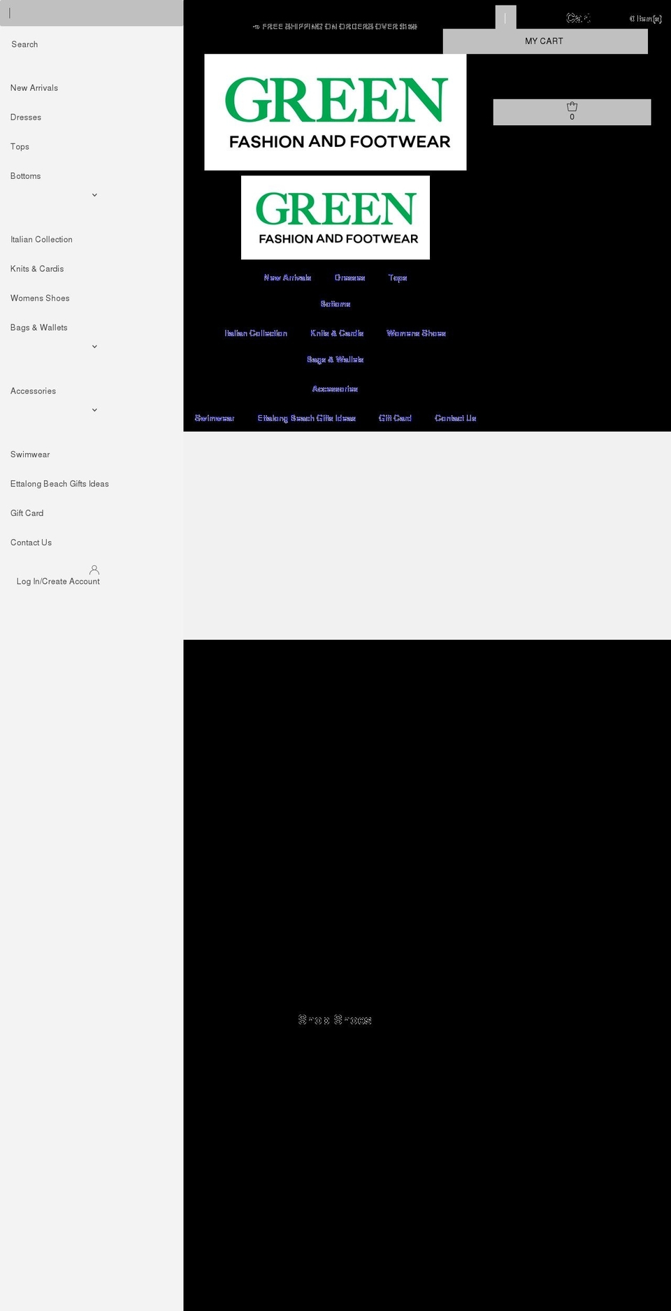 greenfashion.com.au shopify website screenshot