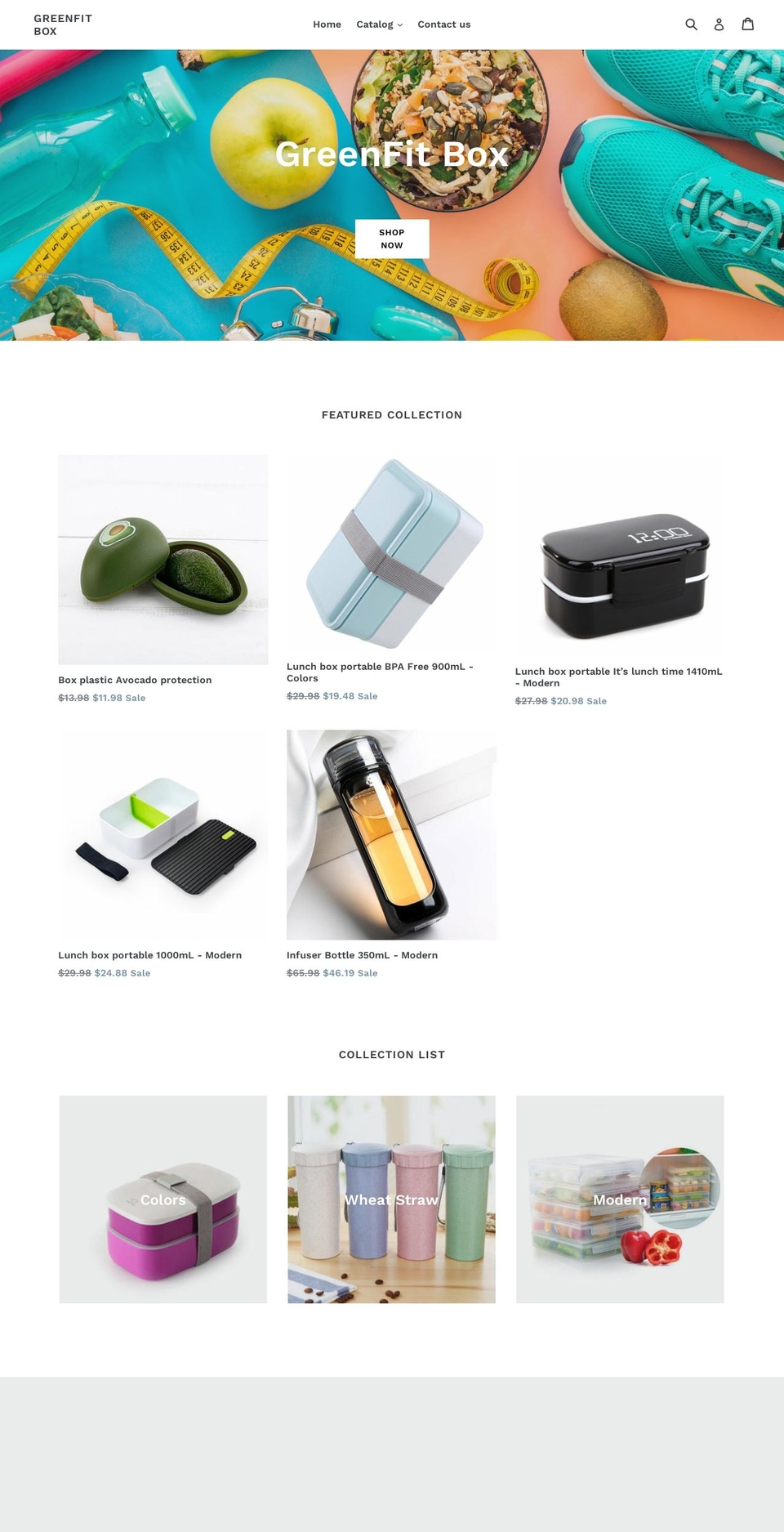 greenfitbox.com shopify website screenshot