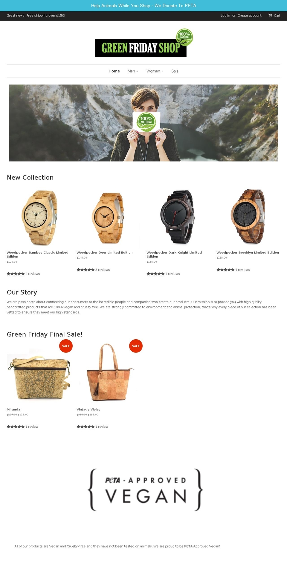 greenfridayshop.com — Shopify storefront screenshot