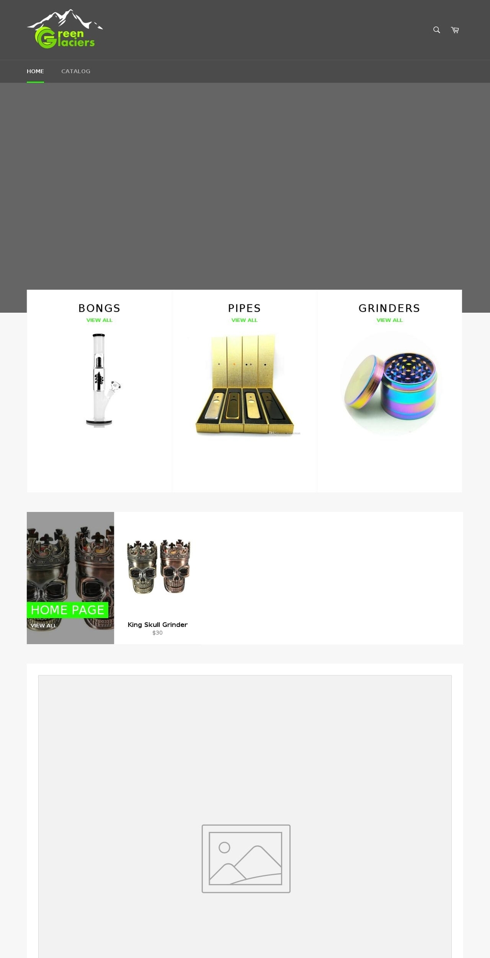 greenglaciers.com — Shopify storefront screenshot