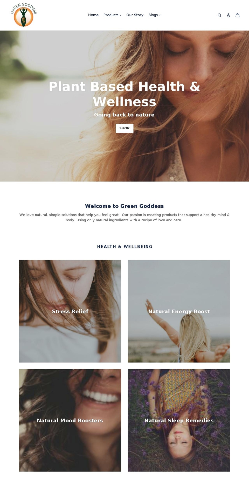 greengoddesswellness.com shopify website screenshot