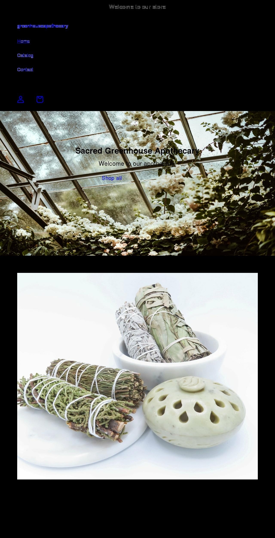 greenhouseapothecary.com shopify website screenshot