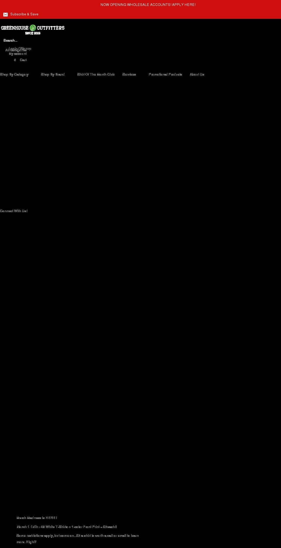 greenhouseoutfitters.com shopify website screenshot