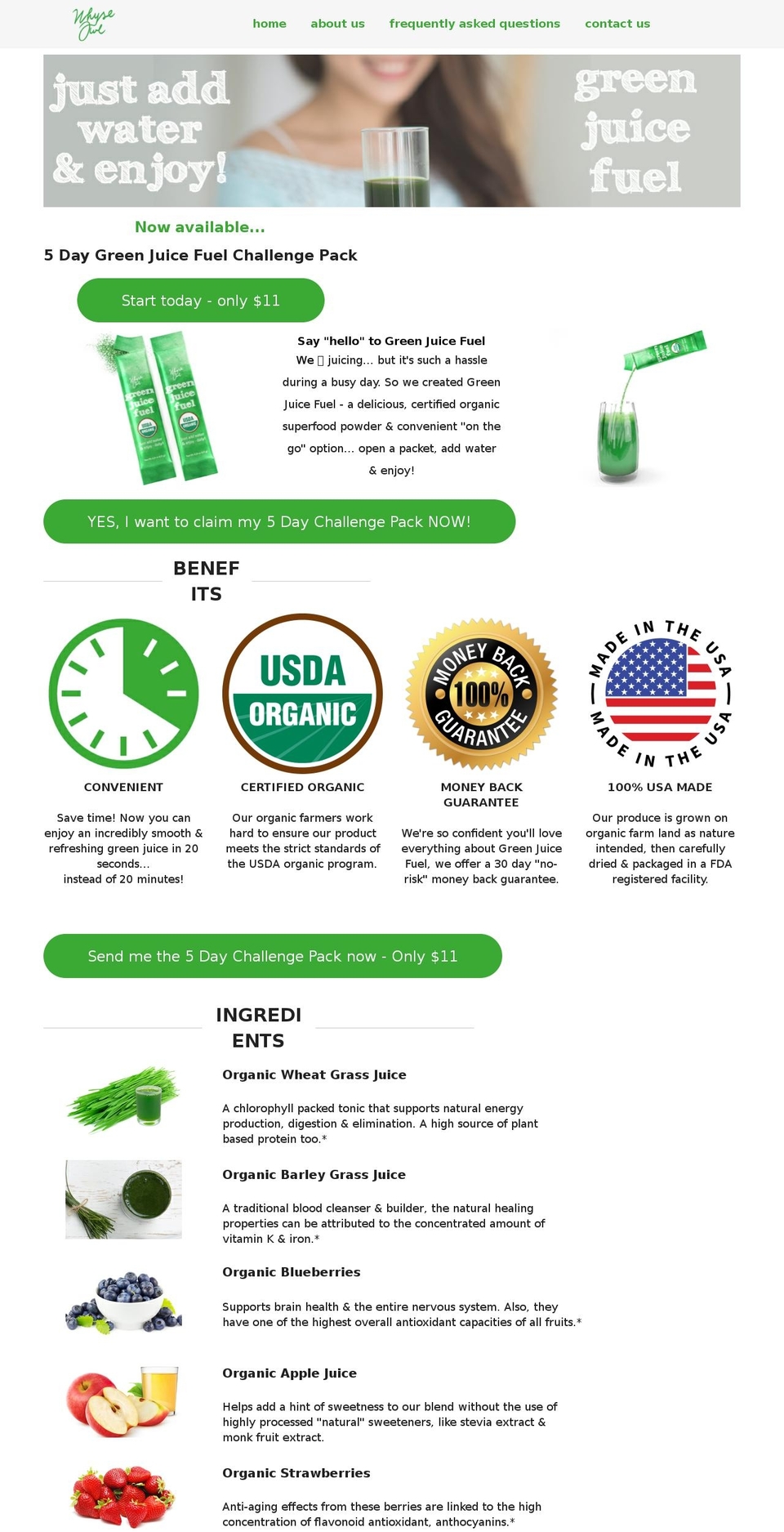 greenjuicefuel.com — Shopify storefront screenshot