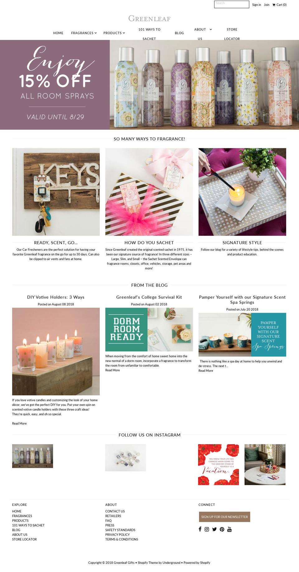 greenleafgifts.com shopify website screenshot
