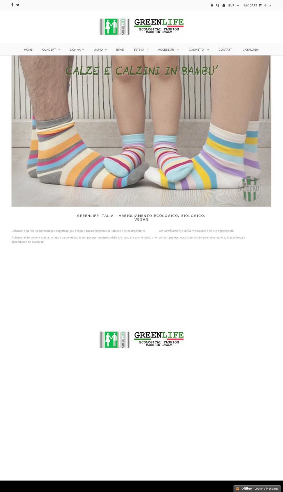 greenlifeconceptstore.com shopify website screenshot