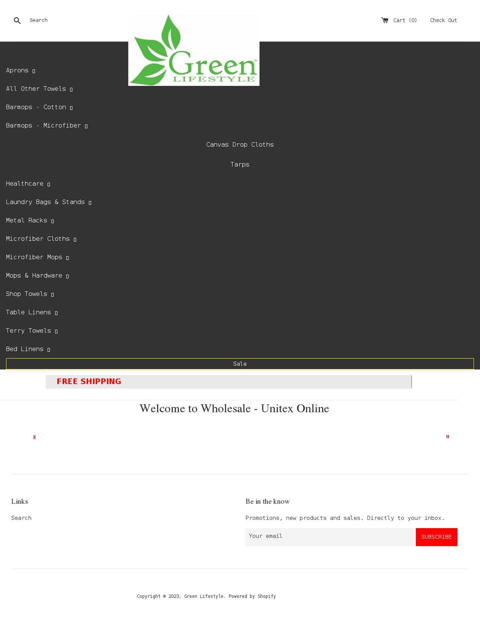 greenlifestyle.com shopify website screenshot