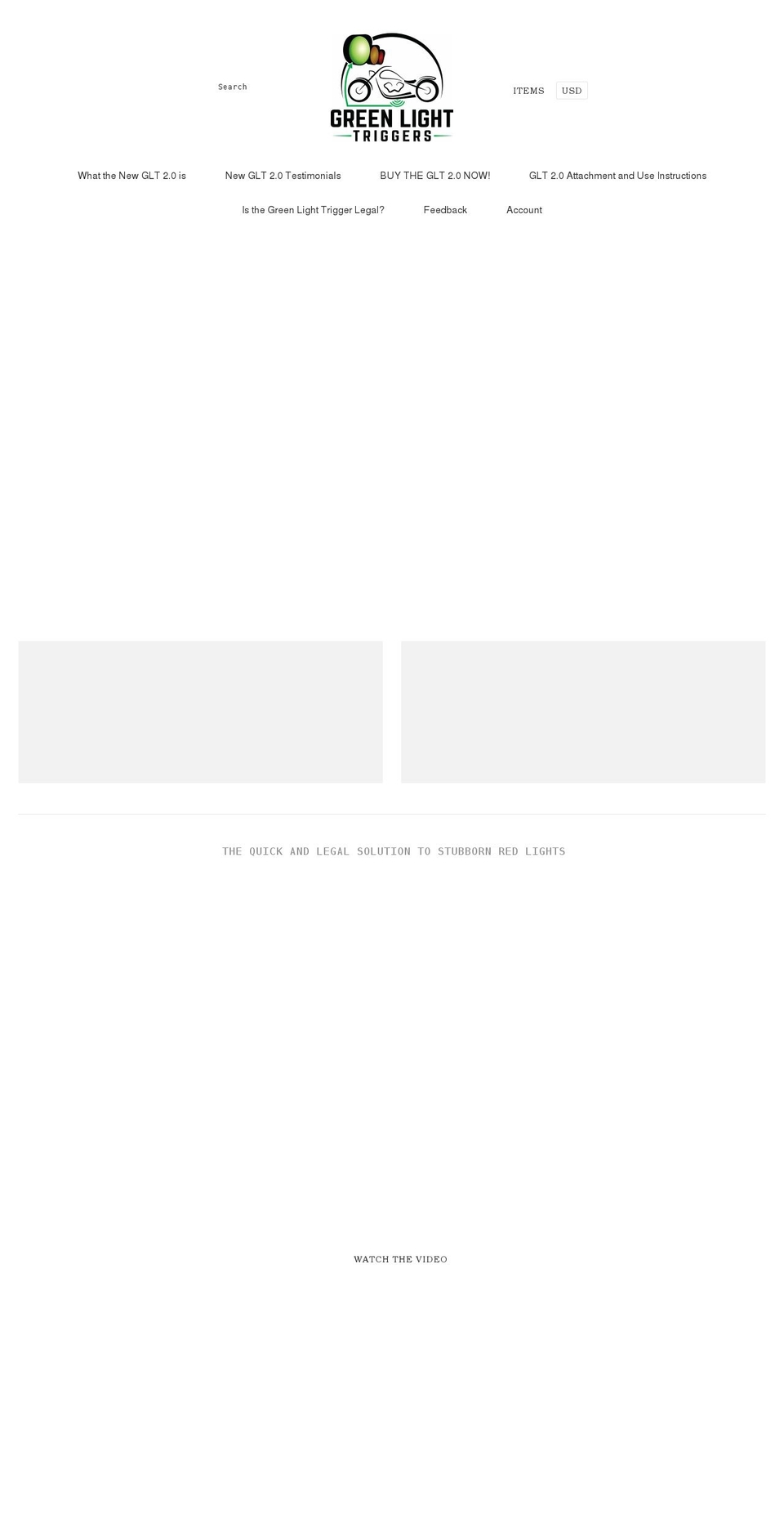 greenlighttriggers.com shopify website screenshot