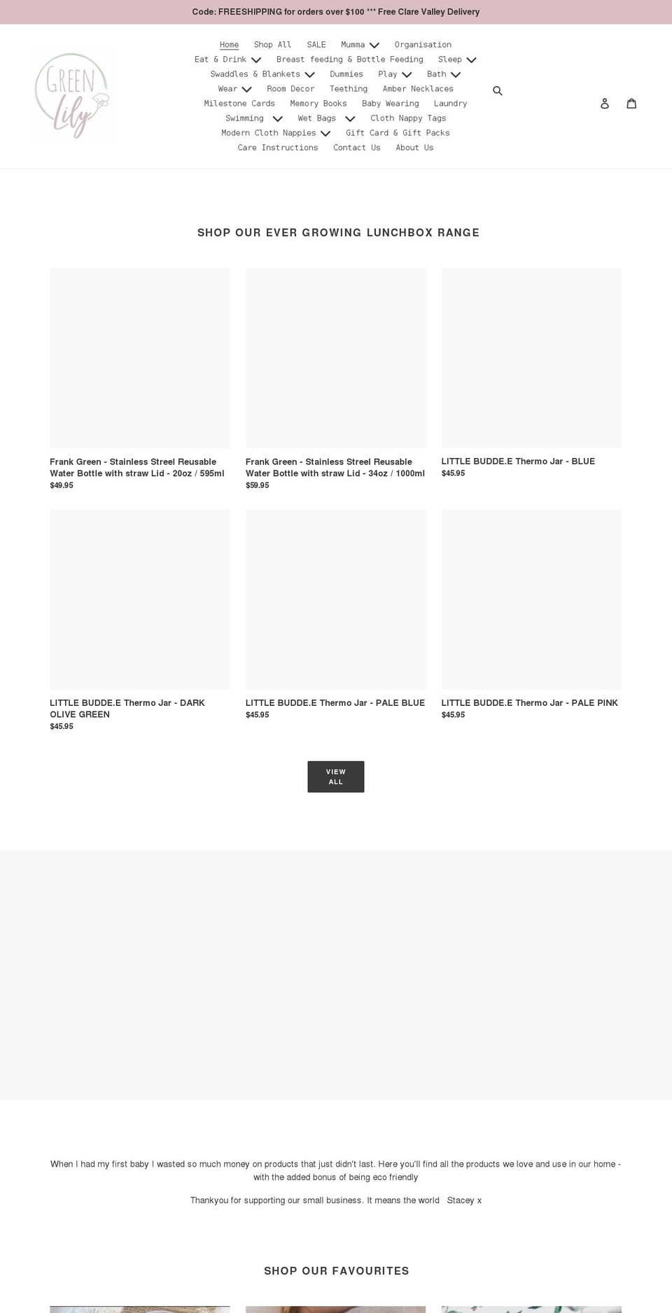 greenlily.com.au shopify website screenshot