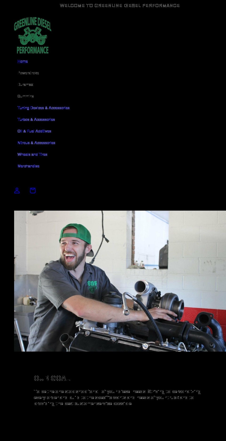 greenlinedieselperformance.com shopify website screenshot