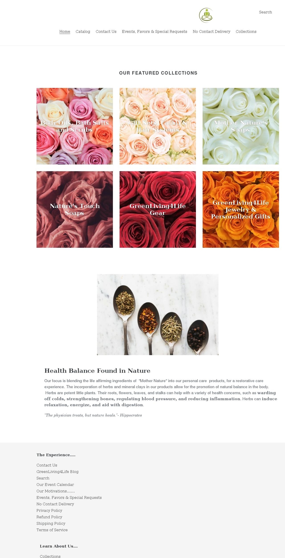 greenliving4life.com shopify website screenshot