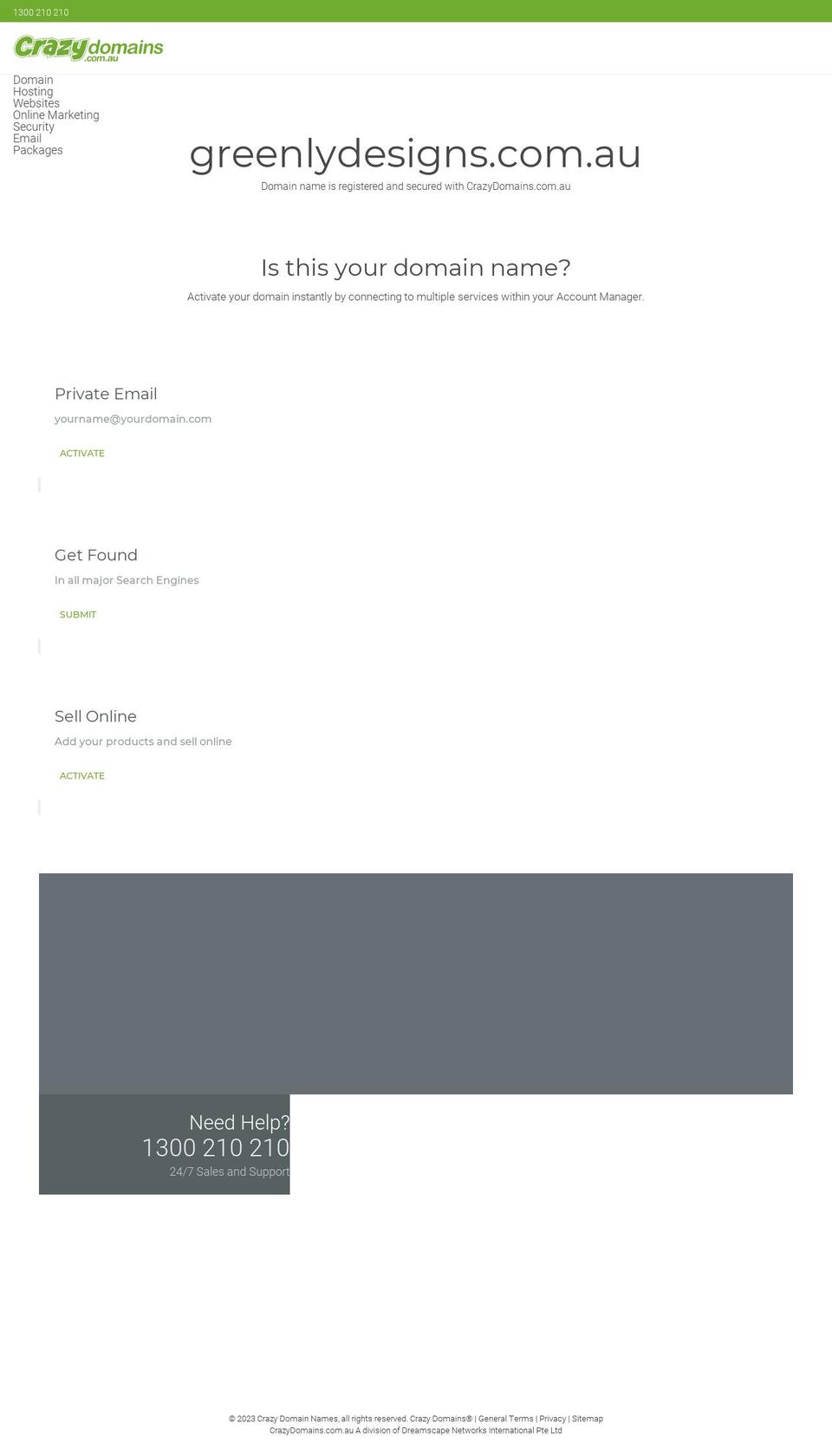 greenlydesigns.com.au shopify website screenshot