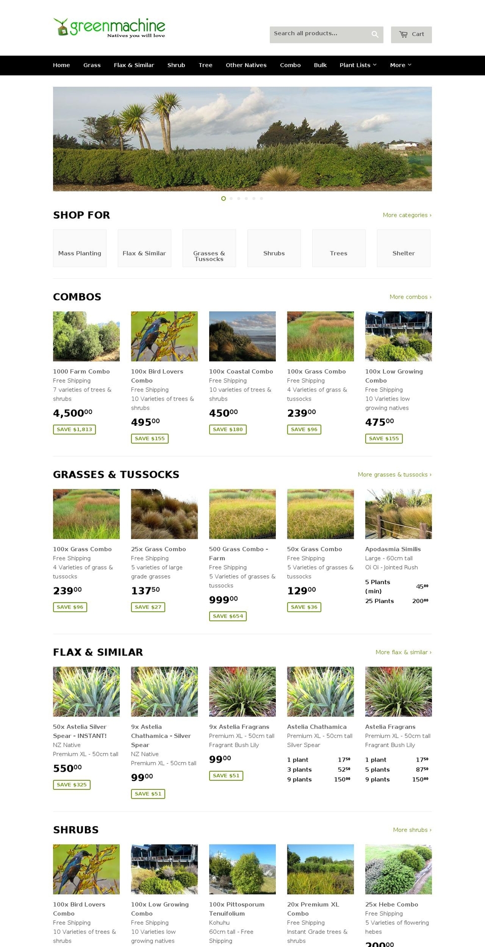 greenmachine.co.nz shopify website screenshot