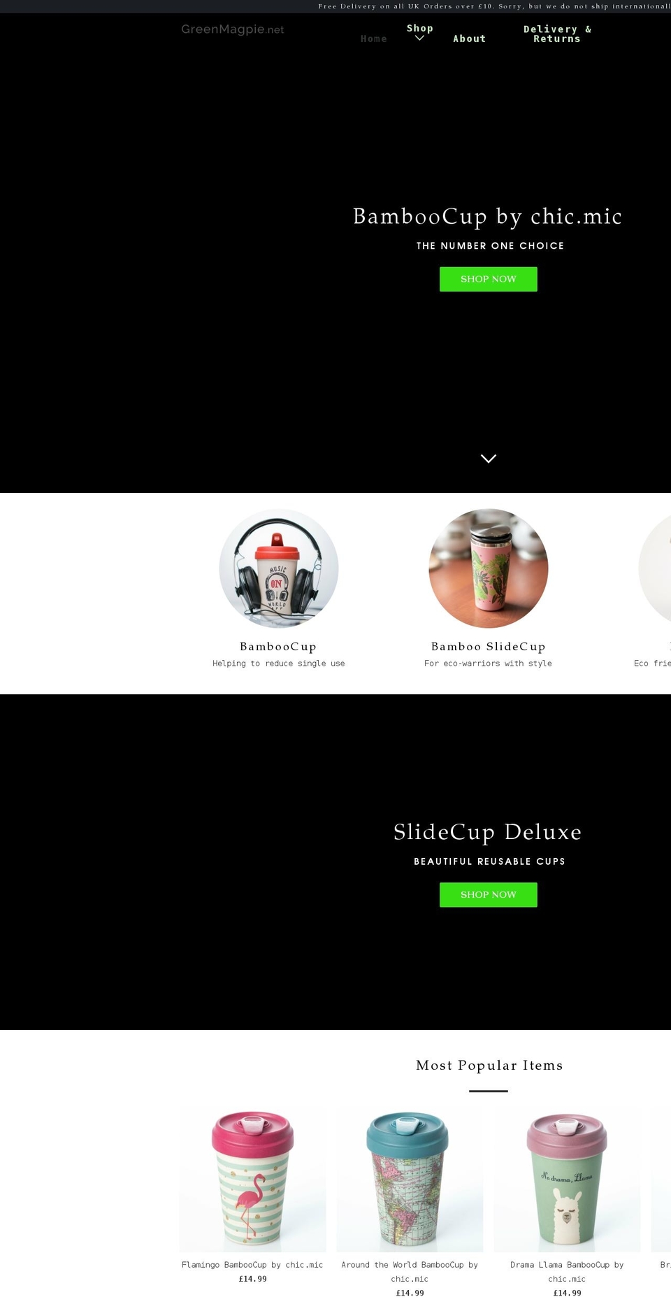 greenmagpie.net shopify website screenshot
