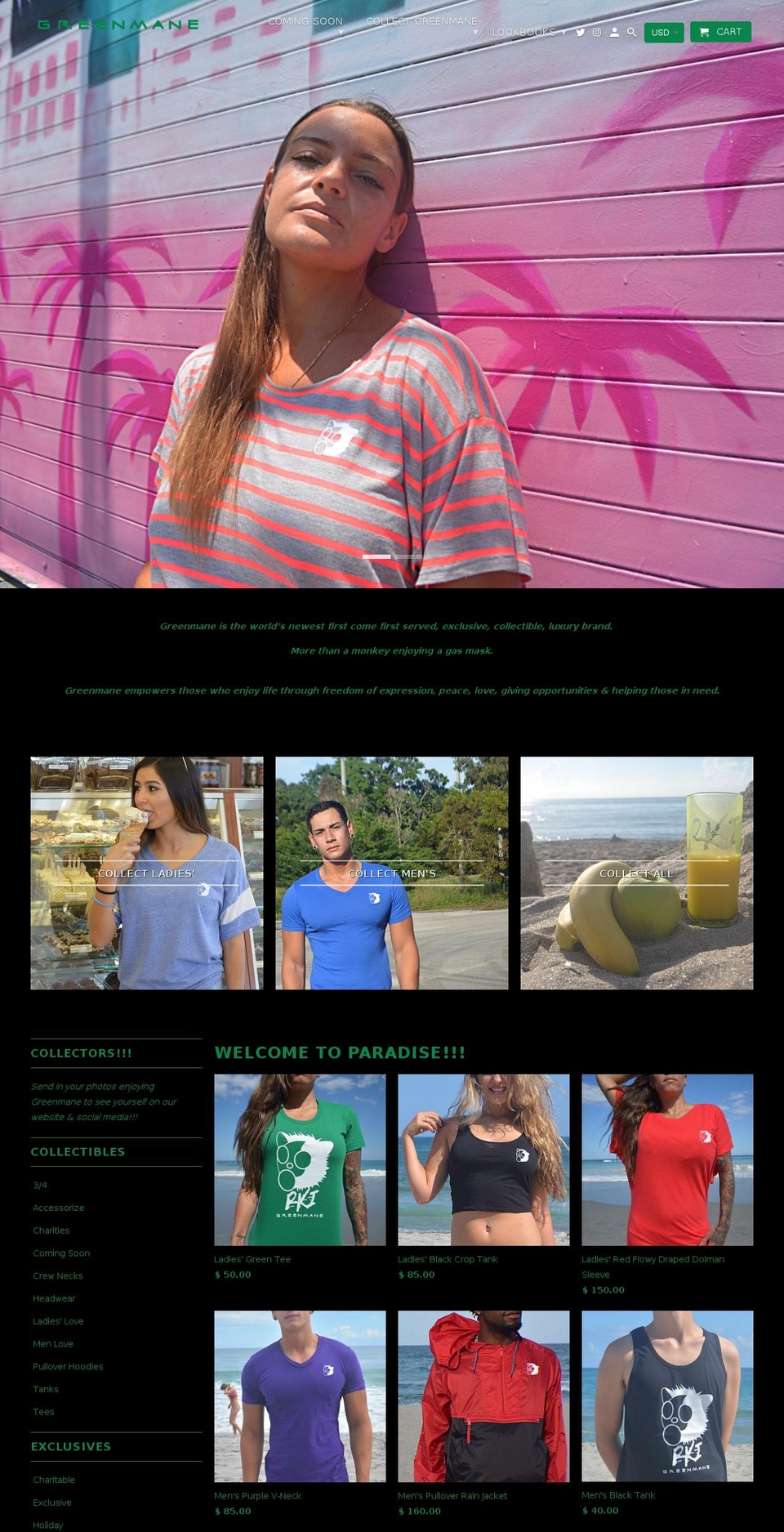 greenmanerki.com — Shopify storefront screenshot