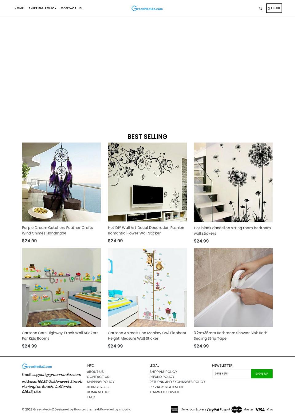 greenmediaz.com shopify website screenshot