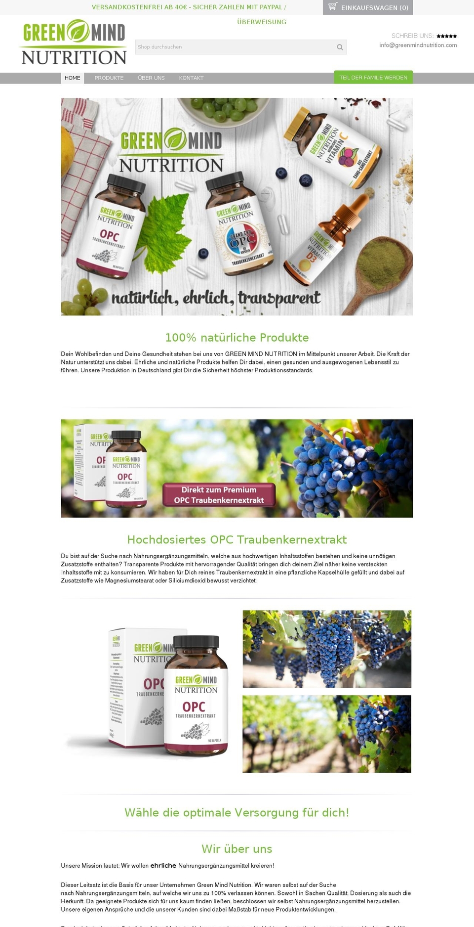 proven-profitable-theme Shopify theme site example greenmindnutrition.com