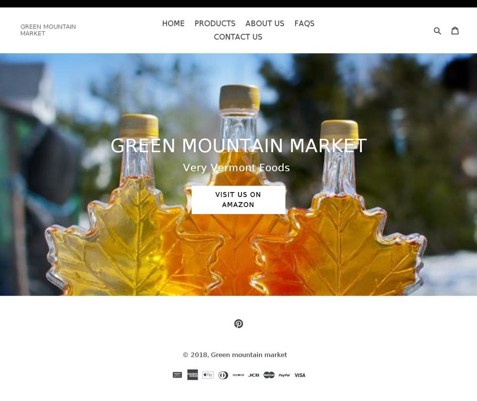 greenmountainmarket.com shopify website screenshot