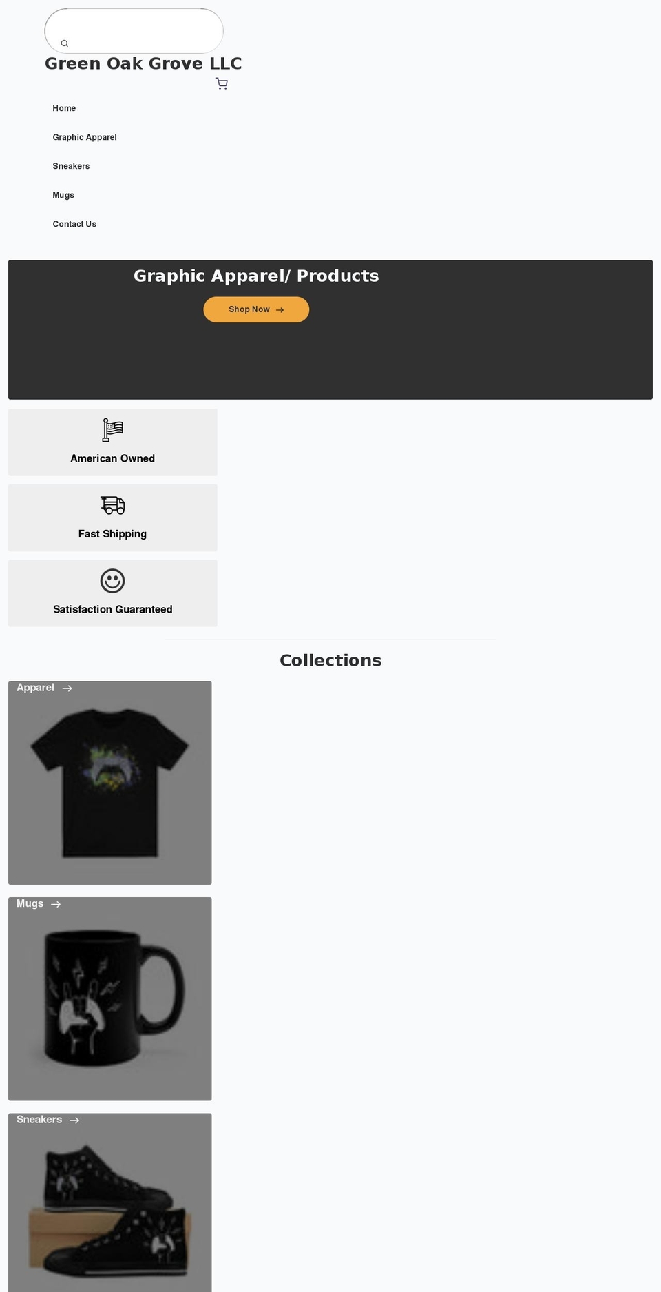 greenoakgrove.com shopify website screenshot