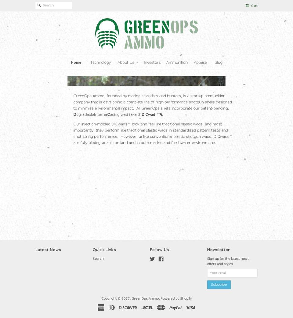 greenopsammo.com shopify website screenshot